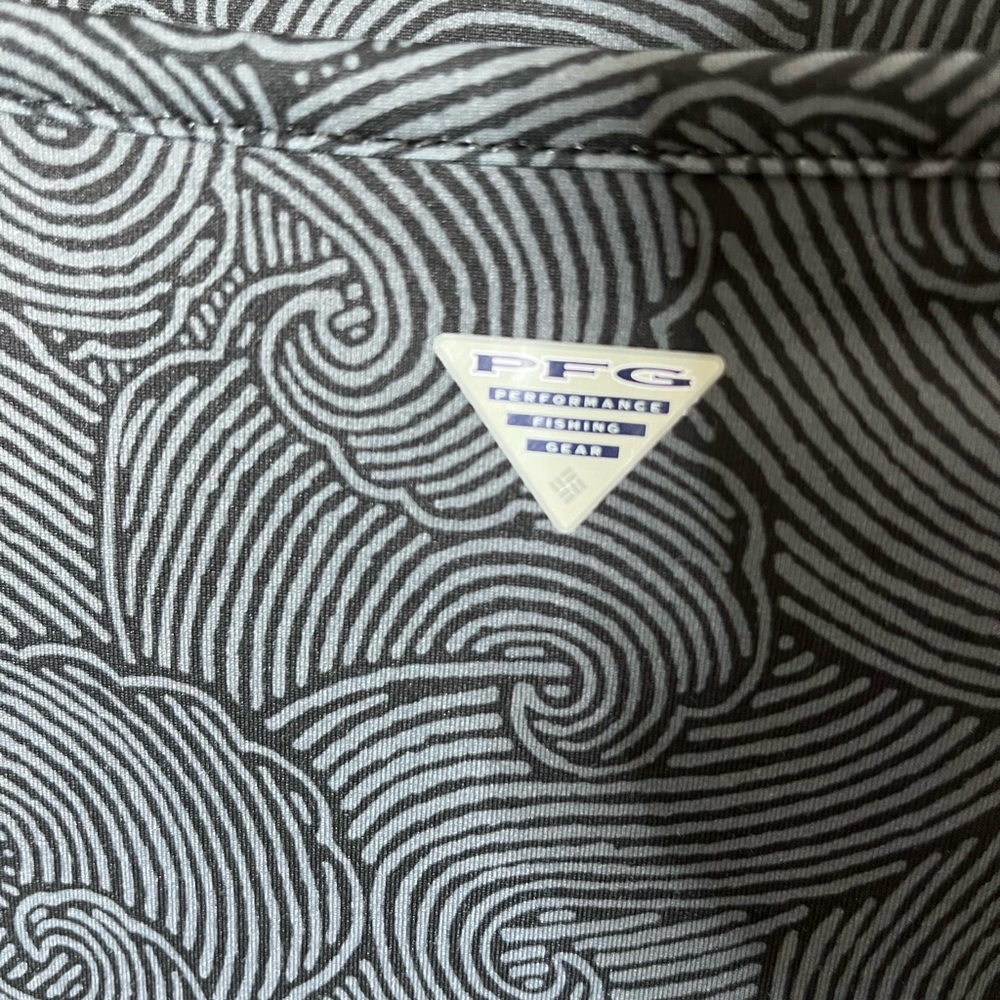 Columbia PFG Freezer lll Dress Wind and Wave Pattern knee length Black/Gray XL - Picture 4 of 6